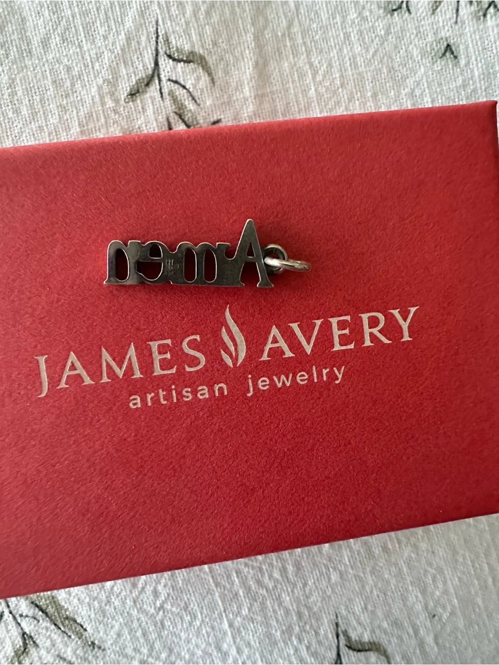 RETIRED James Avery Silver ‘Amen’ Script Charm